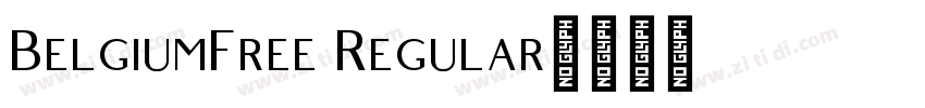 BelgiumFree Regular字体转换